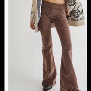We the free pull on flare corduroy pants FREE PEOPLE
